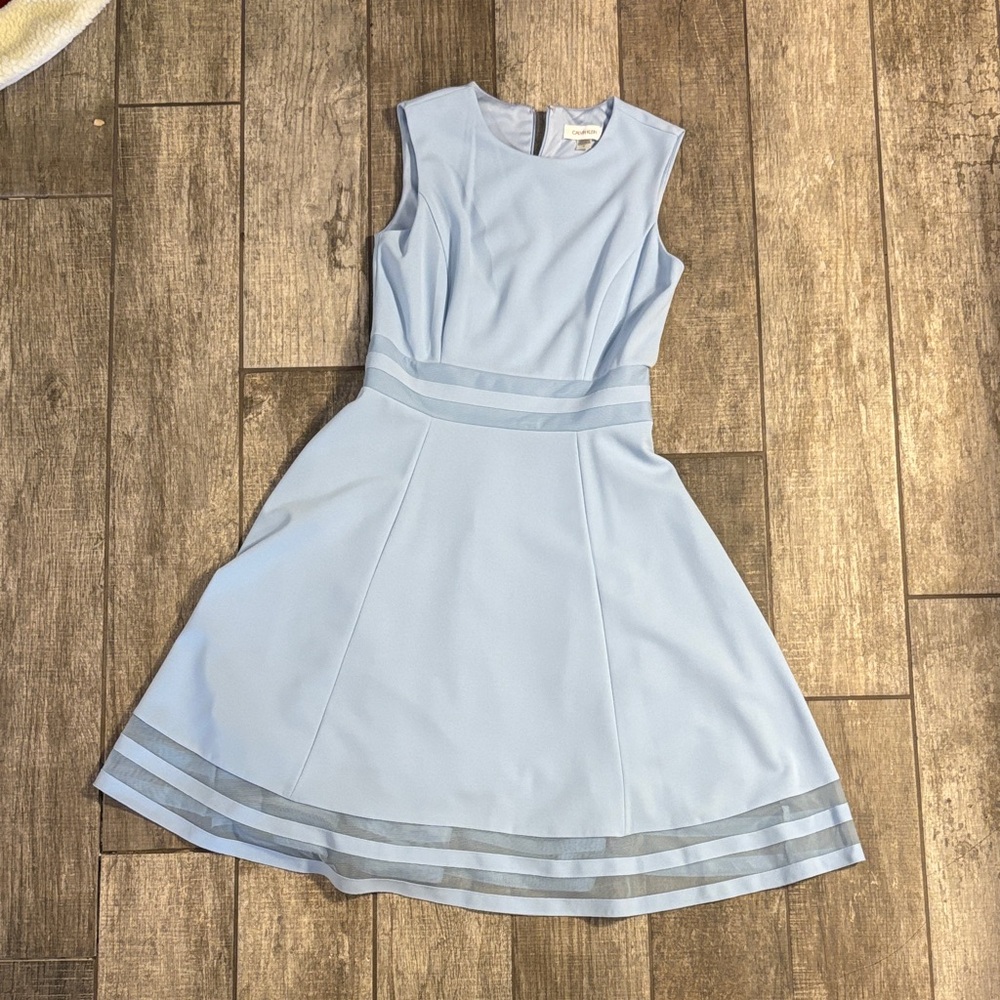 Calvin Klein Light Blue Midi Dress